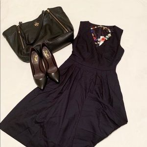 NWT J.Crew v- neck in super 120’s wool dress.